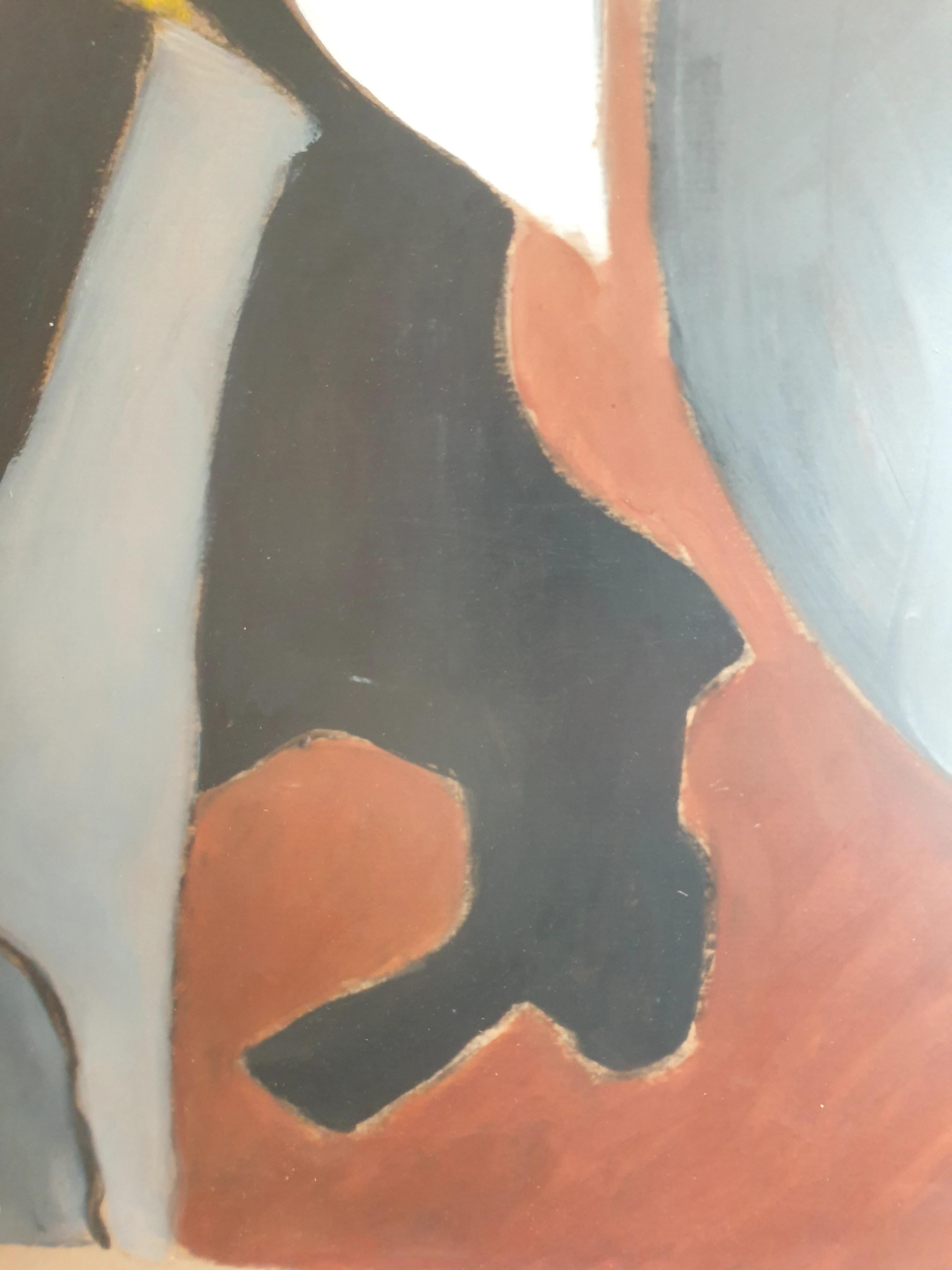 Grande Tachiste astratta in acrilico su carta ispirata ai dipinti di Serge Poliakoff. Il quadro è presentato in una semplice cornice sagomata sotto Perspex.

Un dipinto astratto molto colorato ed energico nello stile dell'arte Tachiste.

I campi di