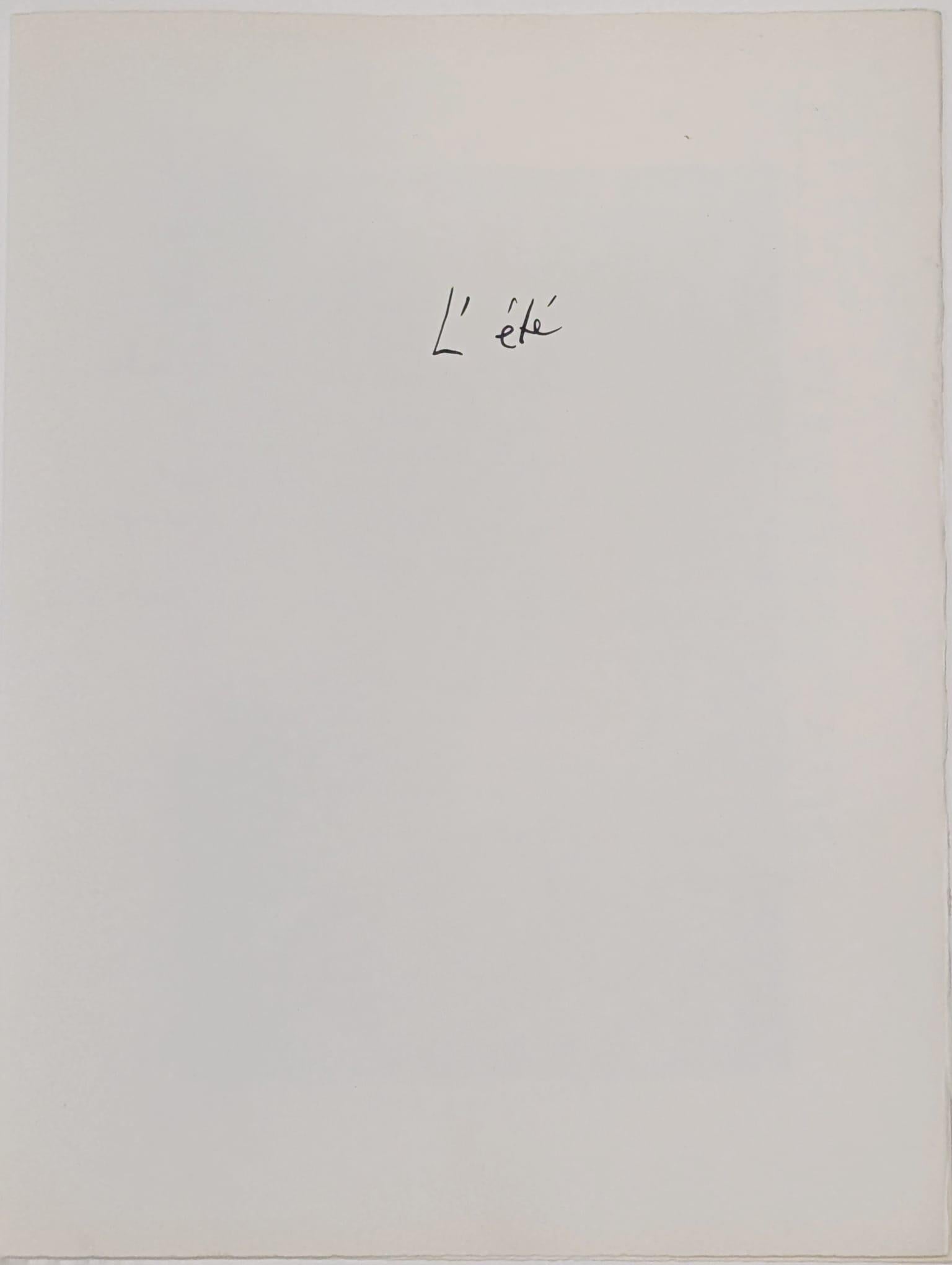 Blue, green and red composition L78, “L'été” (Summer) - Print by Serge Poliakoff