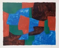 "COMPOSITION BLEUE, VERTE ET ROUGE".