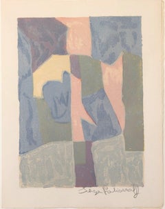 Composizione blu, rosa e grigio L30