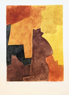 Composition brune et orange VII