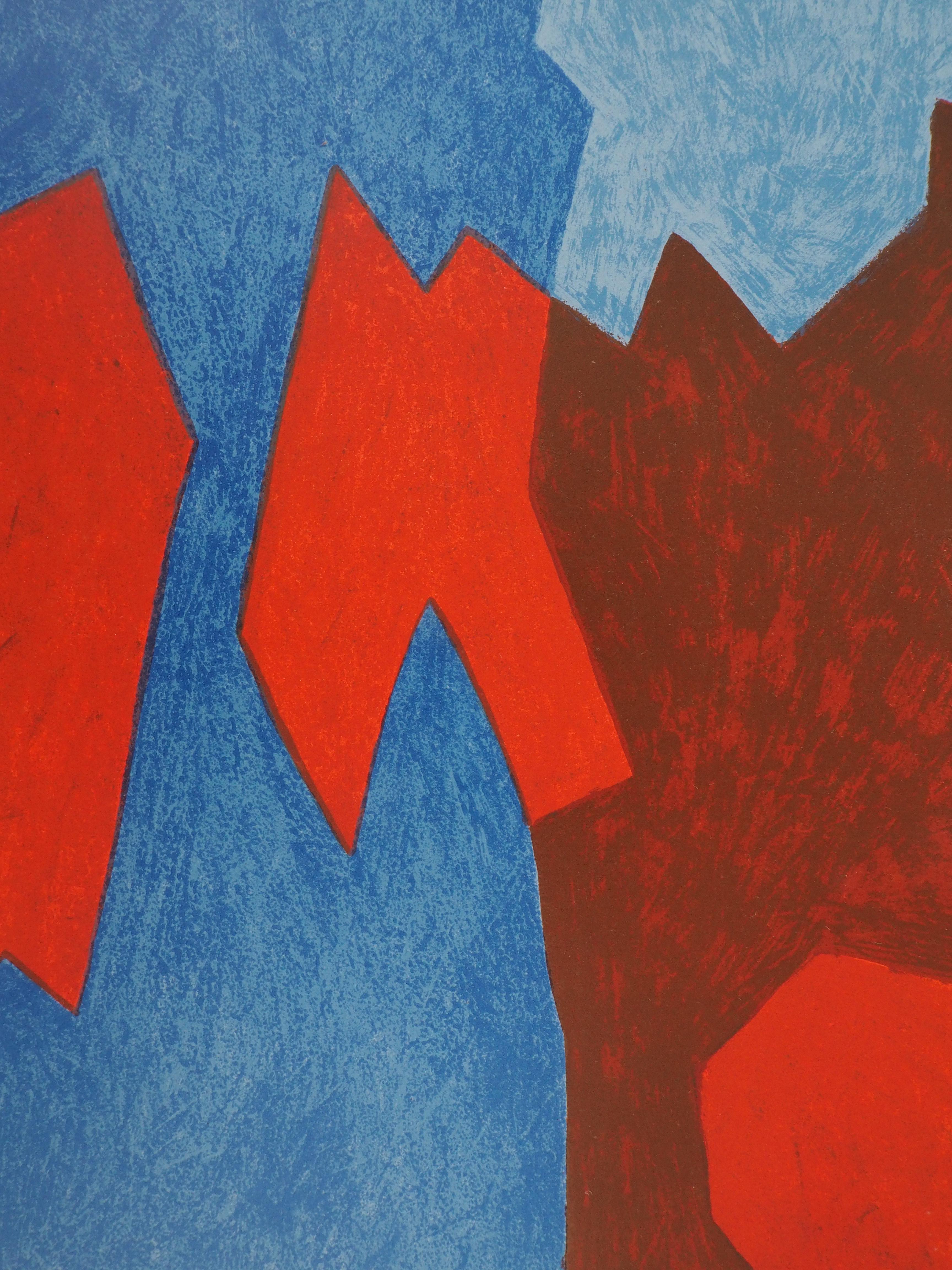 Serge POLIAKOFF
Komposition in Blau und Rot, 1968

Original-Lithographie 
(Gedruckt in der Werkstatt Mourlot)
Vorzeichenlos
Auf schwerem Papier 31 x 24 cm (ca. 12 x 10 inch)
Herausgegeben von San Lazzaro im Jahr 1968

REFERENZEN : Werkverzeichnis