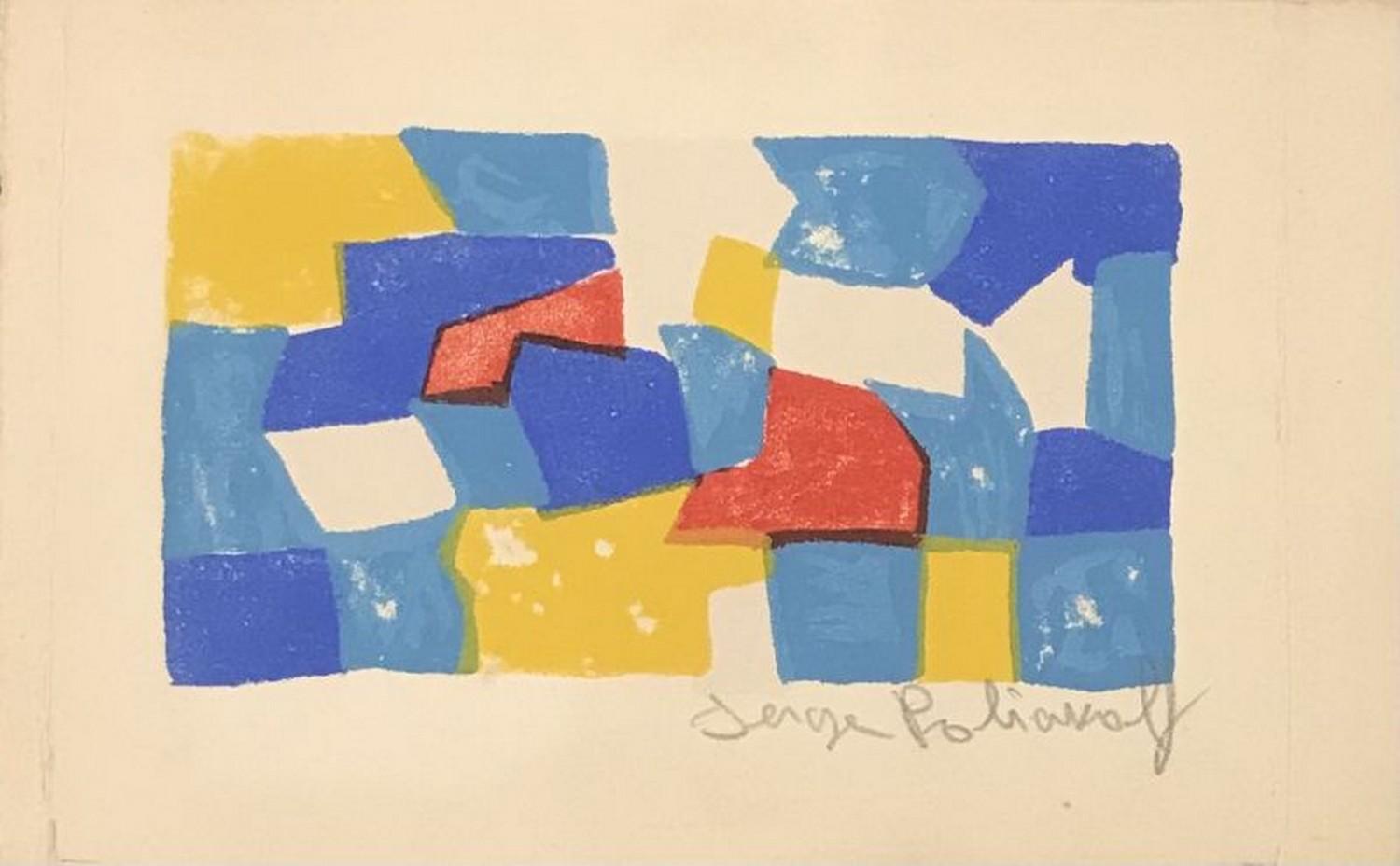 Composition in blue, red and yellow  n°20