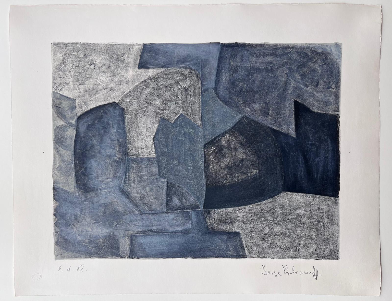 Composición en gris n°59 - Print de Serge Poliakoff