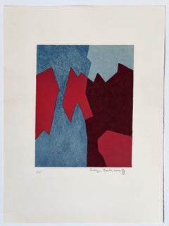 Composition in red and blue L68