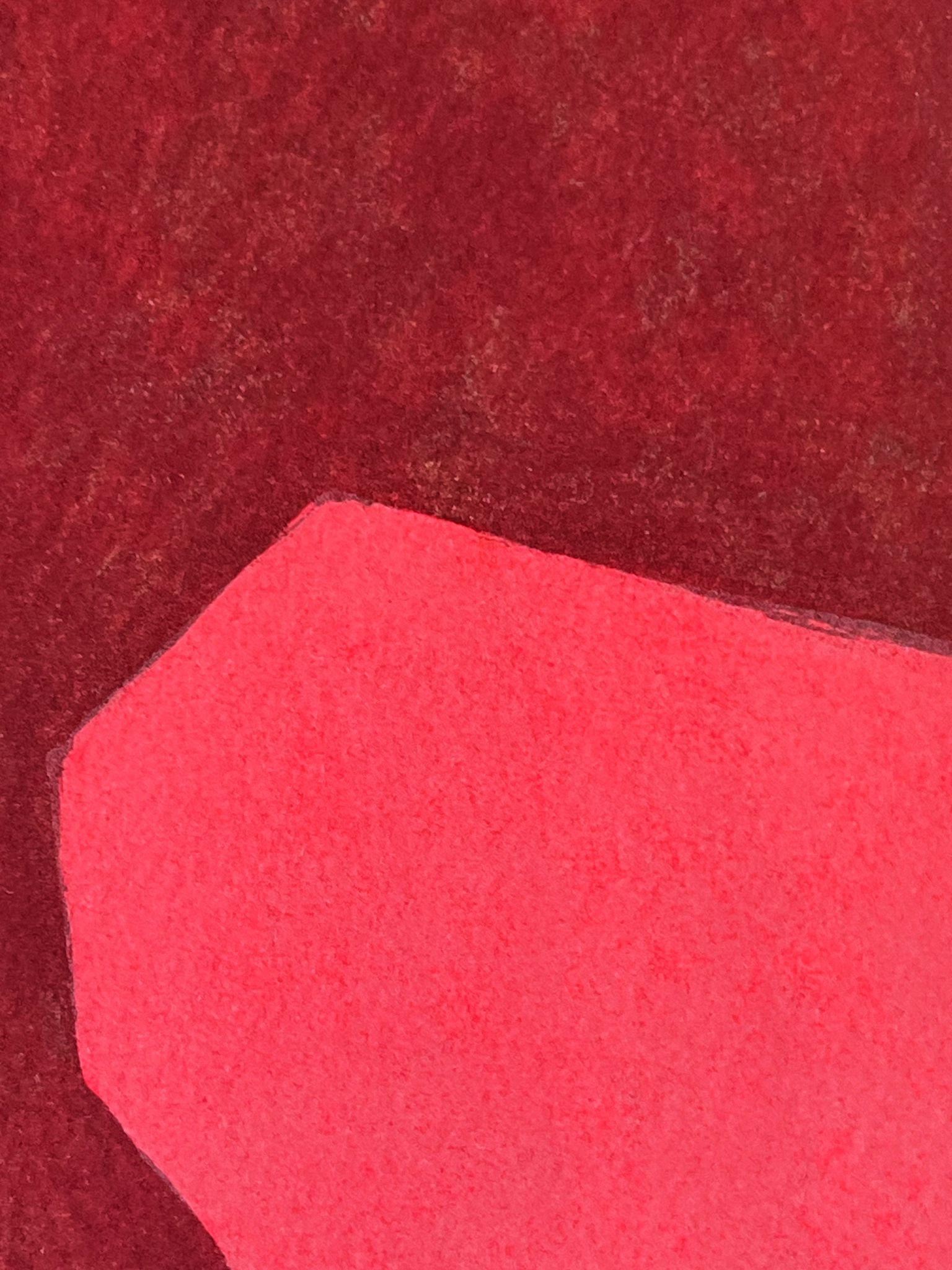 Composizione in rosso e blu L68 - Print Astratto di Serge Poliakoff
