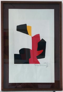 Composition in red, black and white  n°69