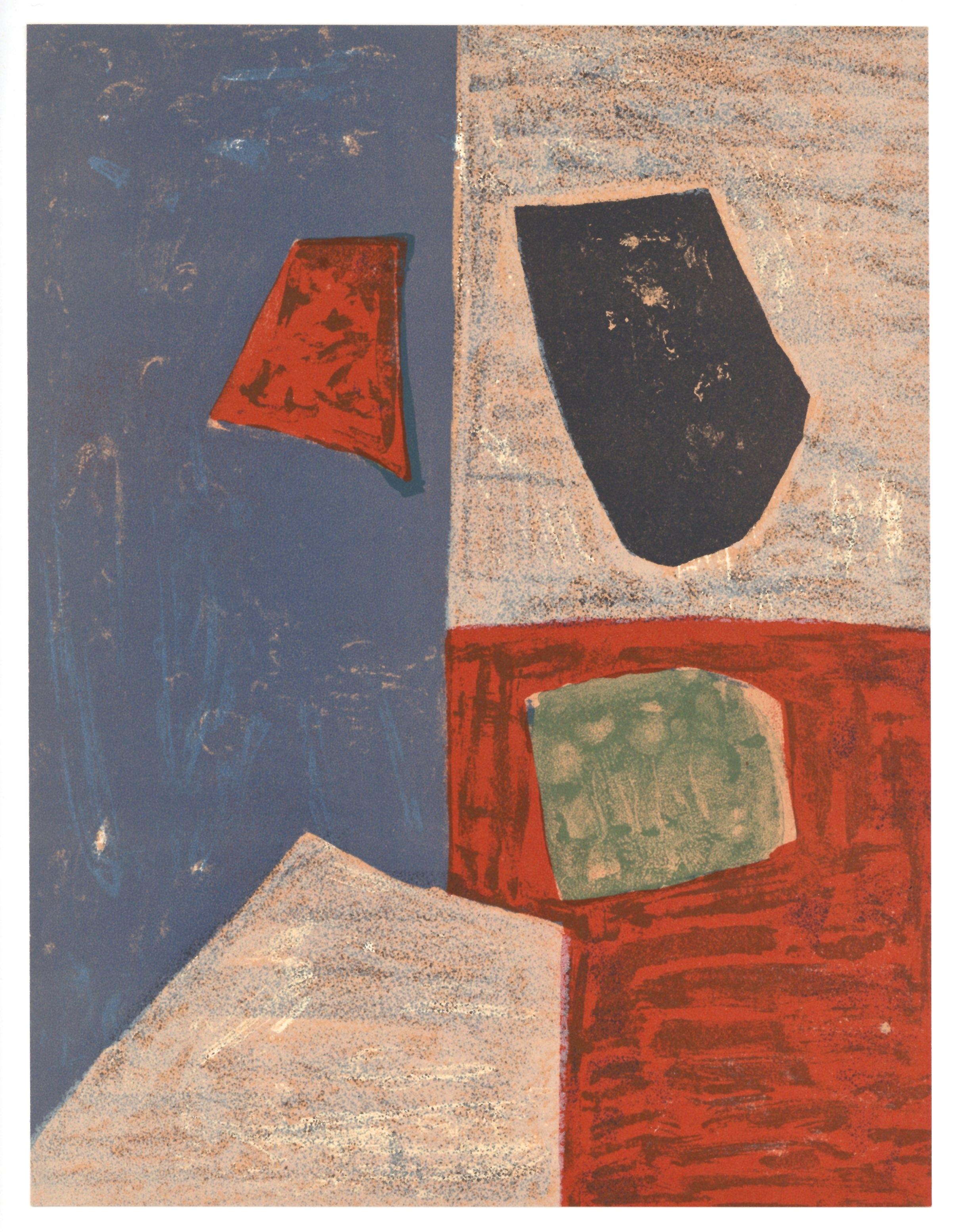 Poliakoff, Composition rose, rouge (Poliakoff/Schneider 17), XXe Siècle (after) For Sale 1