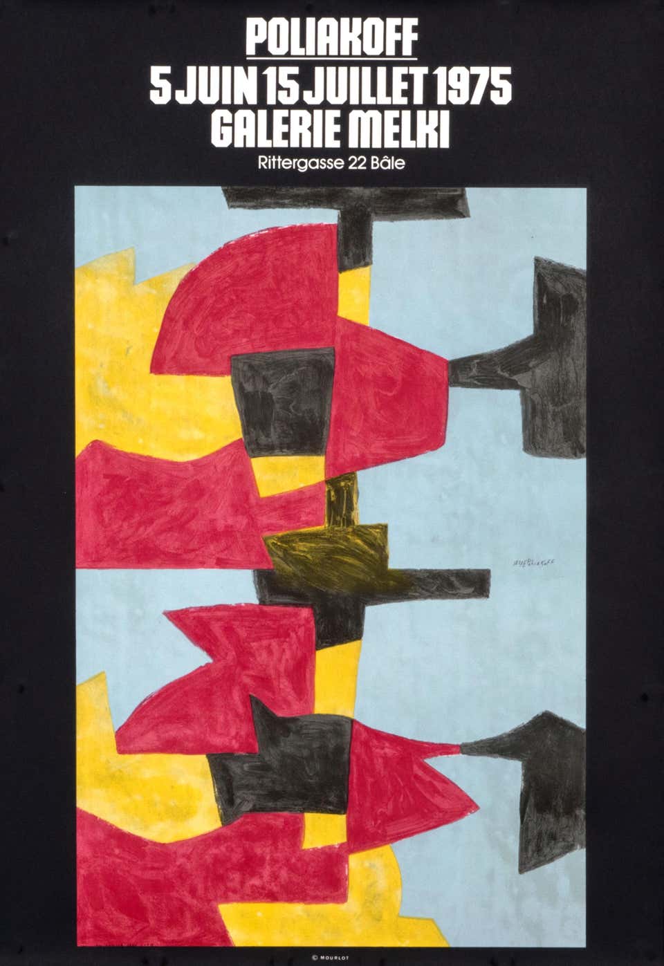 Serge Poliakoff - Composition in Blue and Red - Original lithograph ...