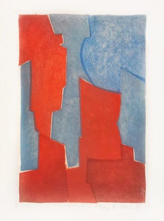 Red and blue composition XX