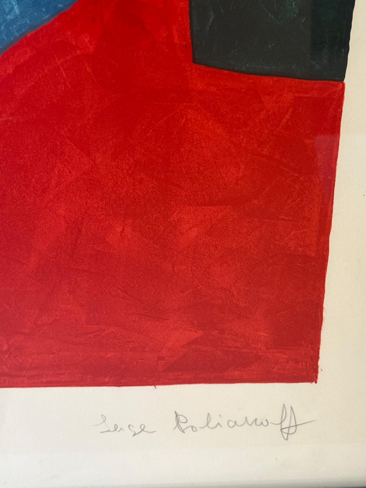 Composizione rosso, verde e blu 76 - Print di Serge Poliakoff