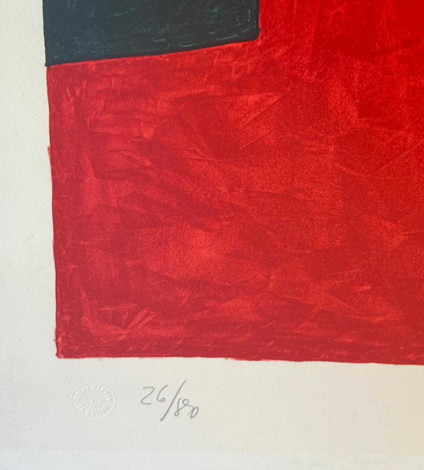 Composizione rosso, verde e blu 76 - Print Astratto di Serge Poliakoff