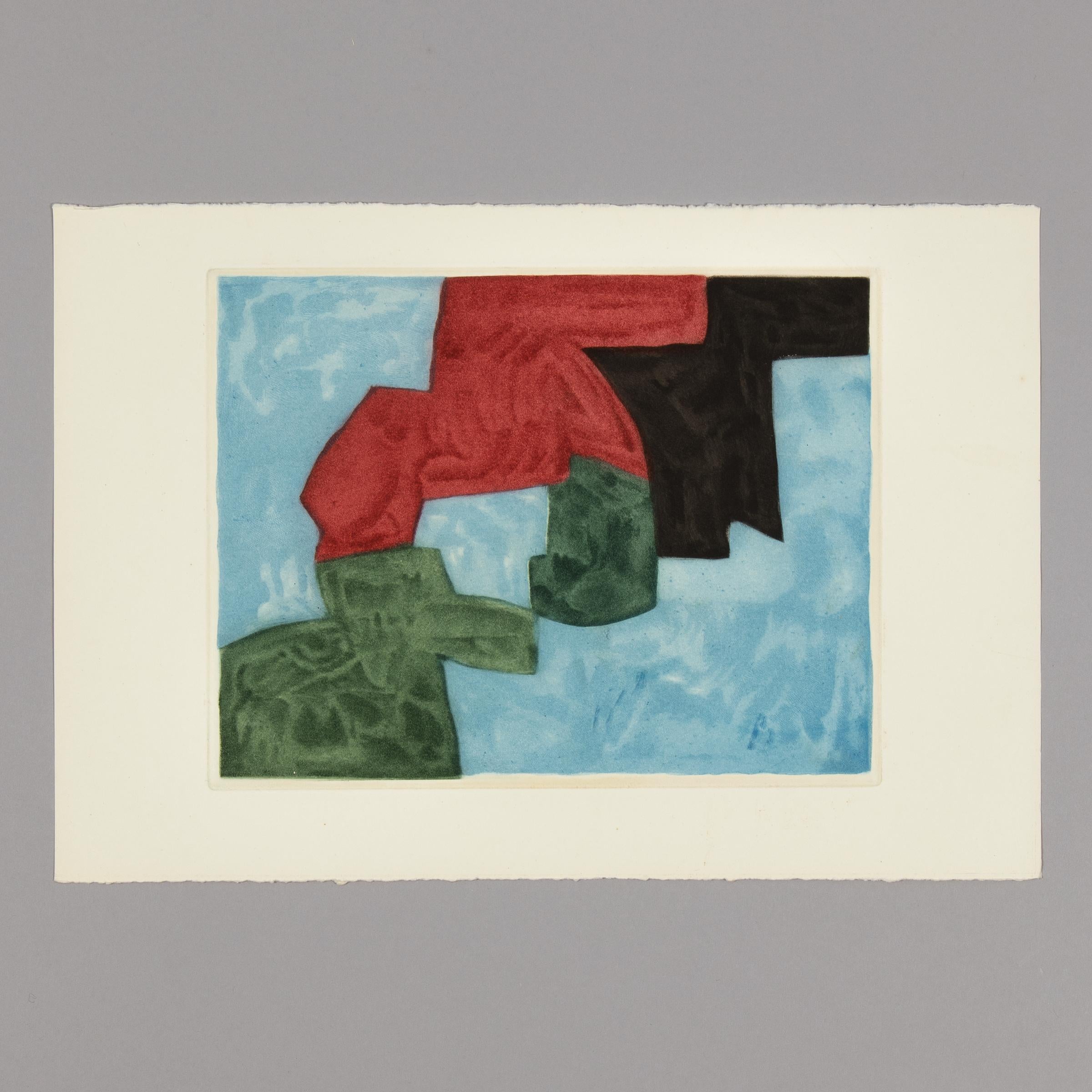 Serge Poliakoff, Werke Poliakoffs: Artist's Book including 2 Etchings, 1964 For Sale 1