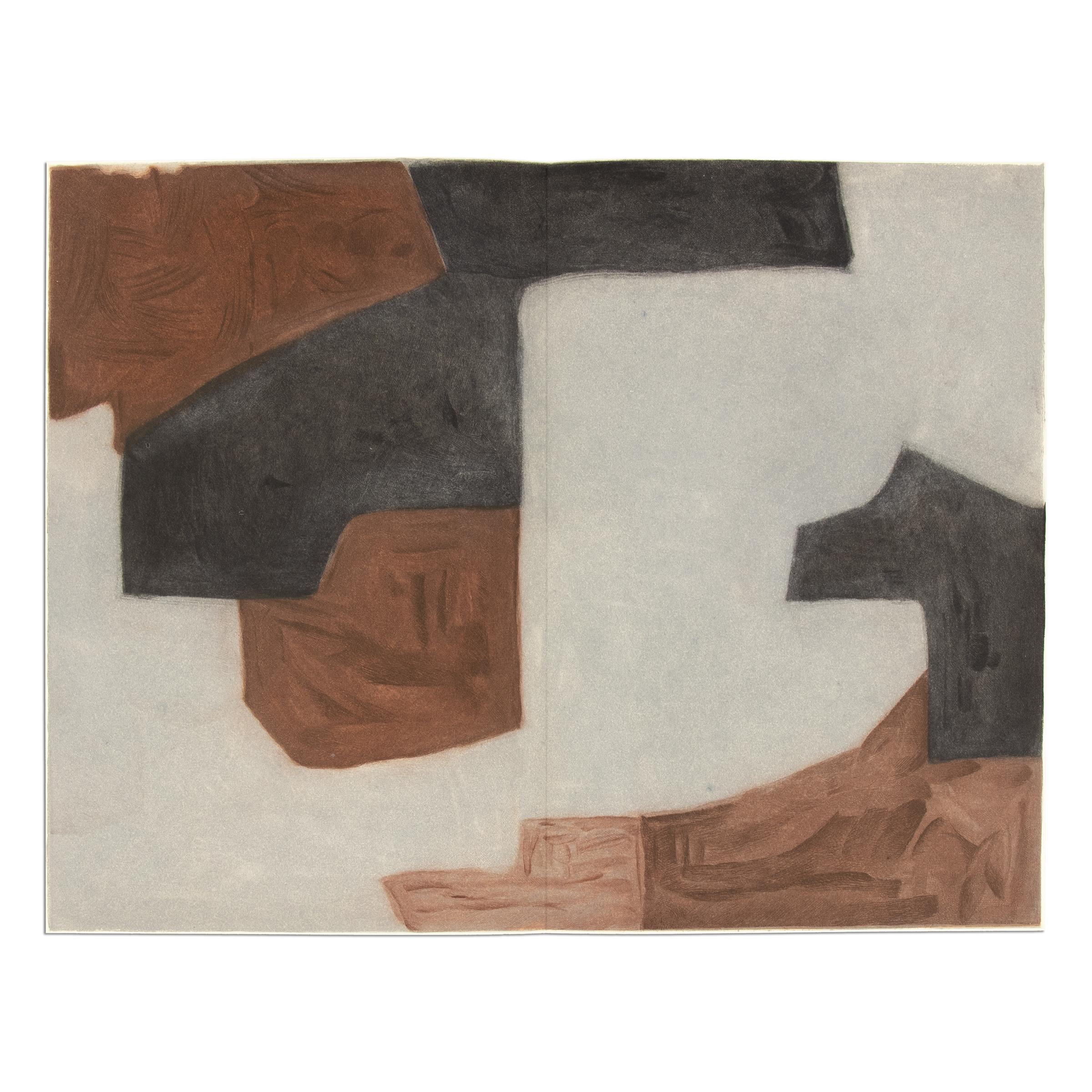 Serge Poliakoff, Werke Poliakoffs: Artist's Book including 2 Etchings, 1964 For Sale 3