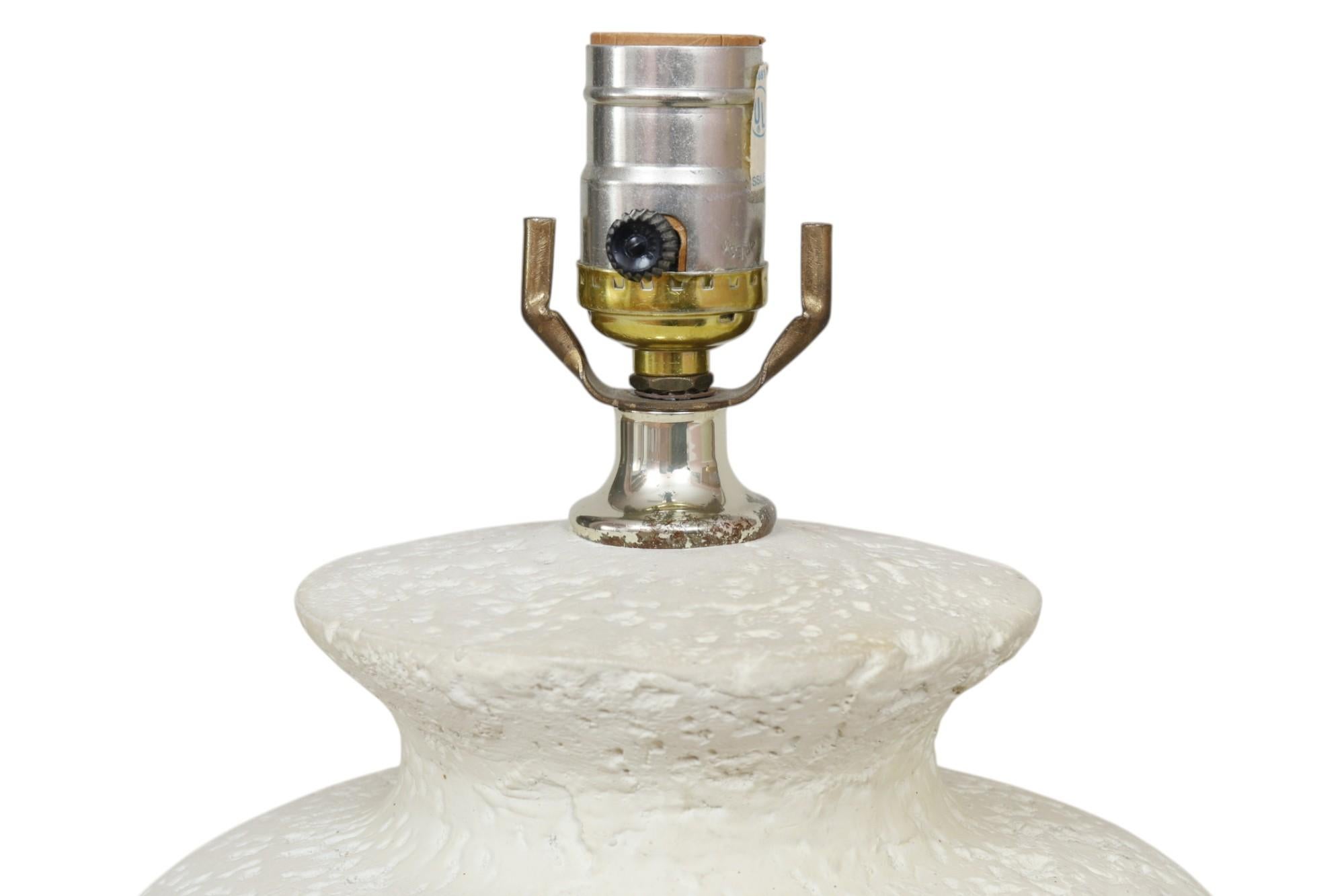 Post-Modern Serge Roche Attr. Banana Leaf Table Lamps, a Pair For Sale