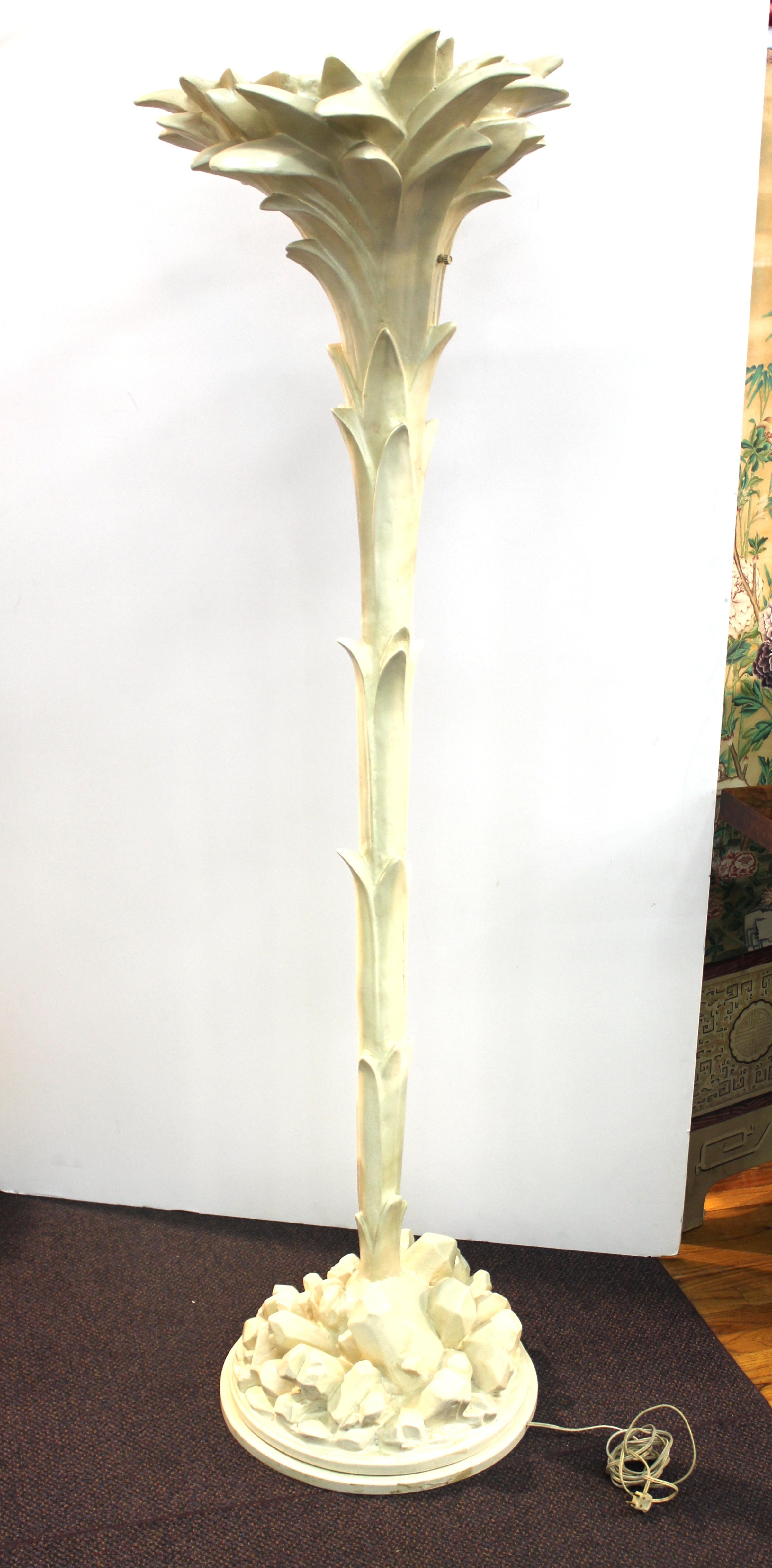 Baroque Revival Serge Roche Attributed Palm Tree Floor Lamp