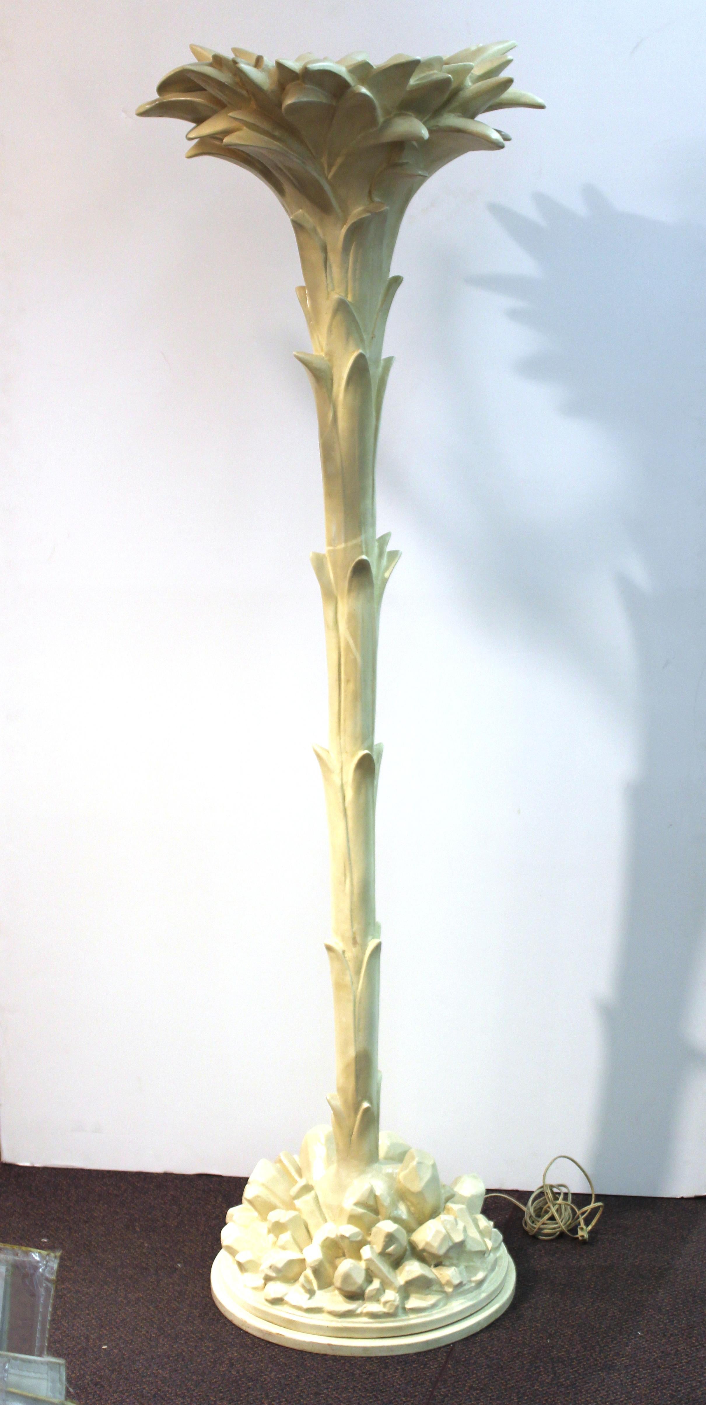 French Serge Roche Attributed Palm Tree Floor Lamp