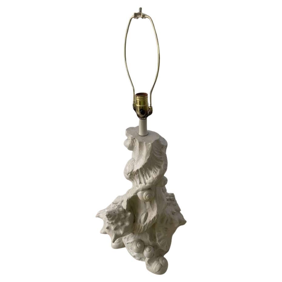 Serge Roche Grotto Shell Plaster Table Lamp For Sale