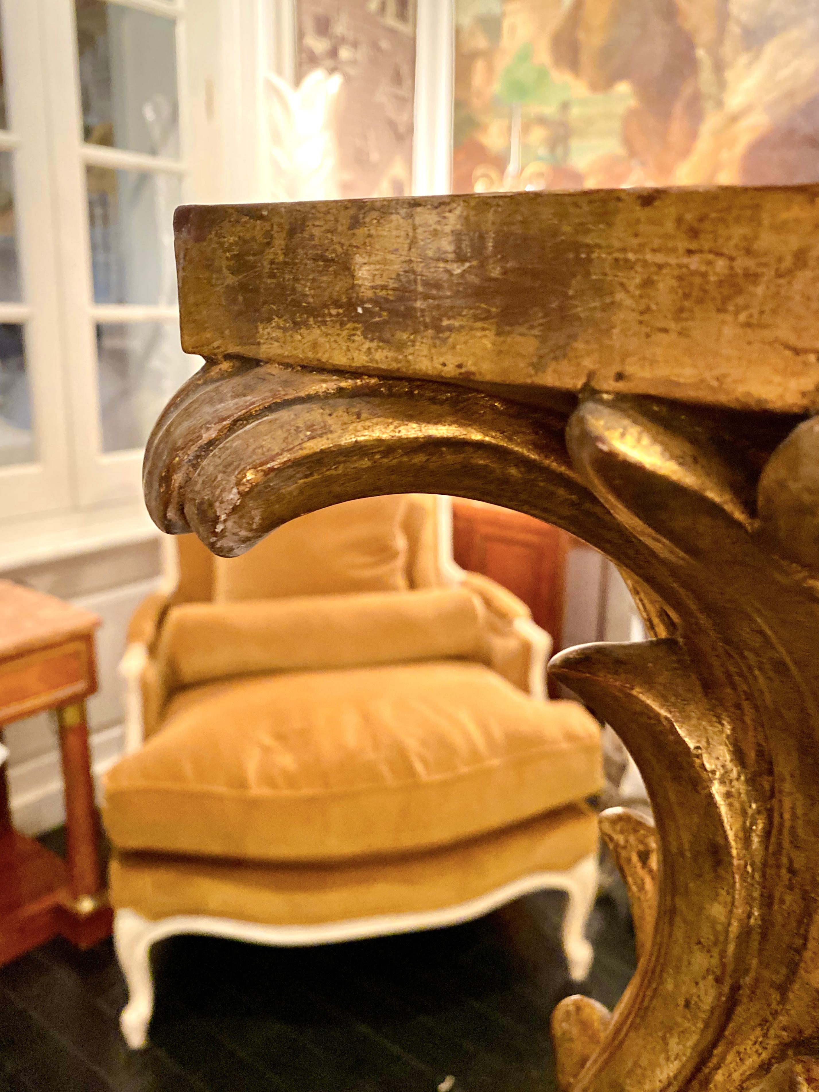 Serge Roche Pair of Gilt Plaster Columns, Mid-Century Modern For Sale 7