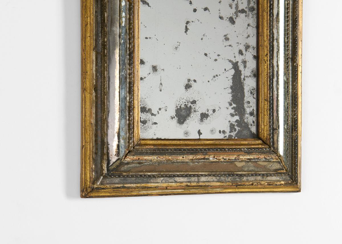 Art Deco Serge Roche, Rectangular Giltwood Mirror, France, C. 1930 For Sale