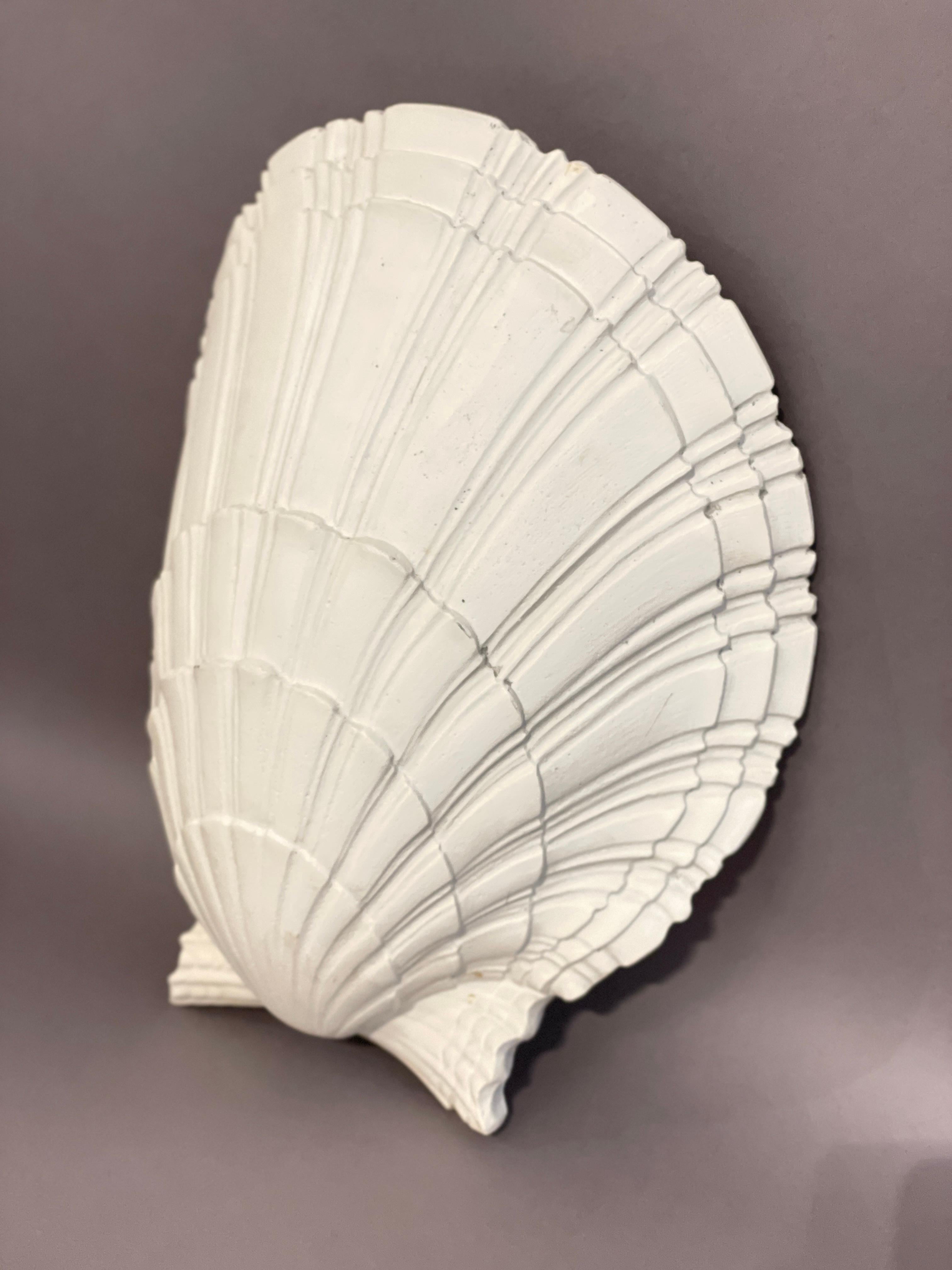 Mid-20th Century Serge Roche single plaster shell applique 1935.         Free shipping For Sale