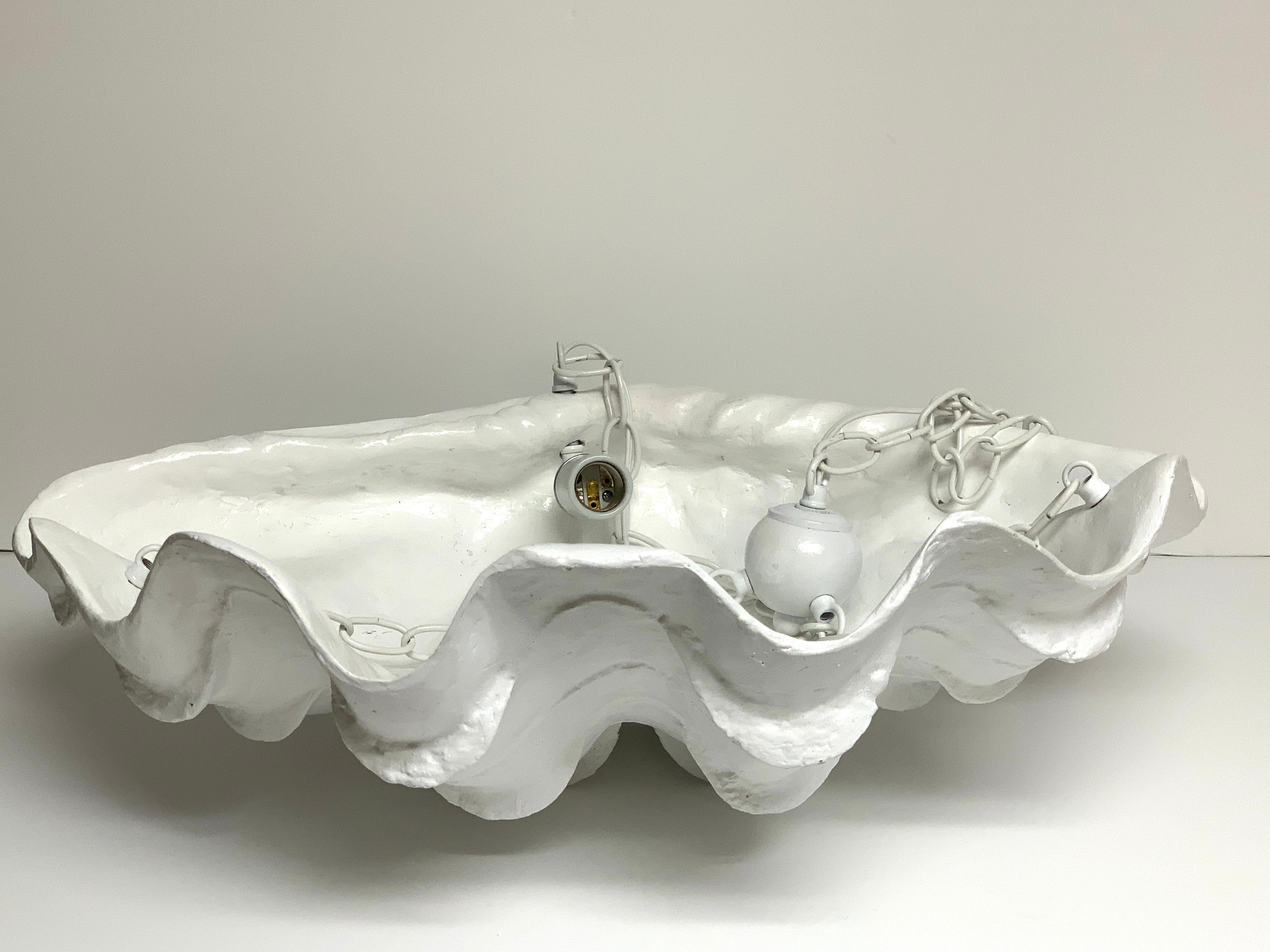 Serge Roche Style Clam Shell Chandelier 1