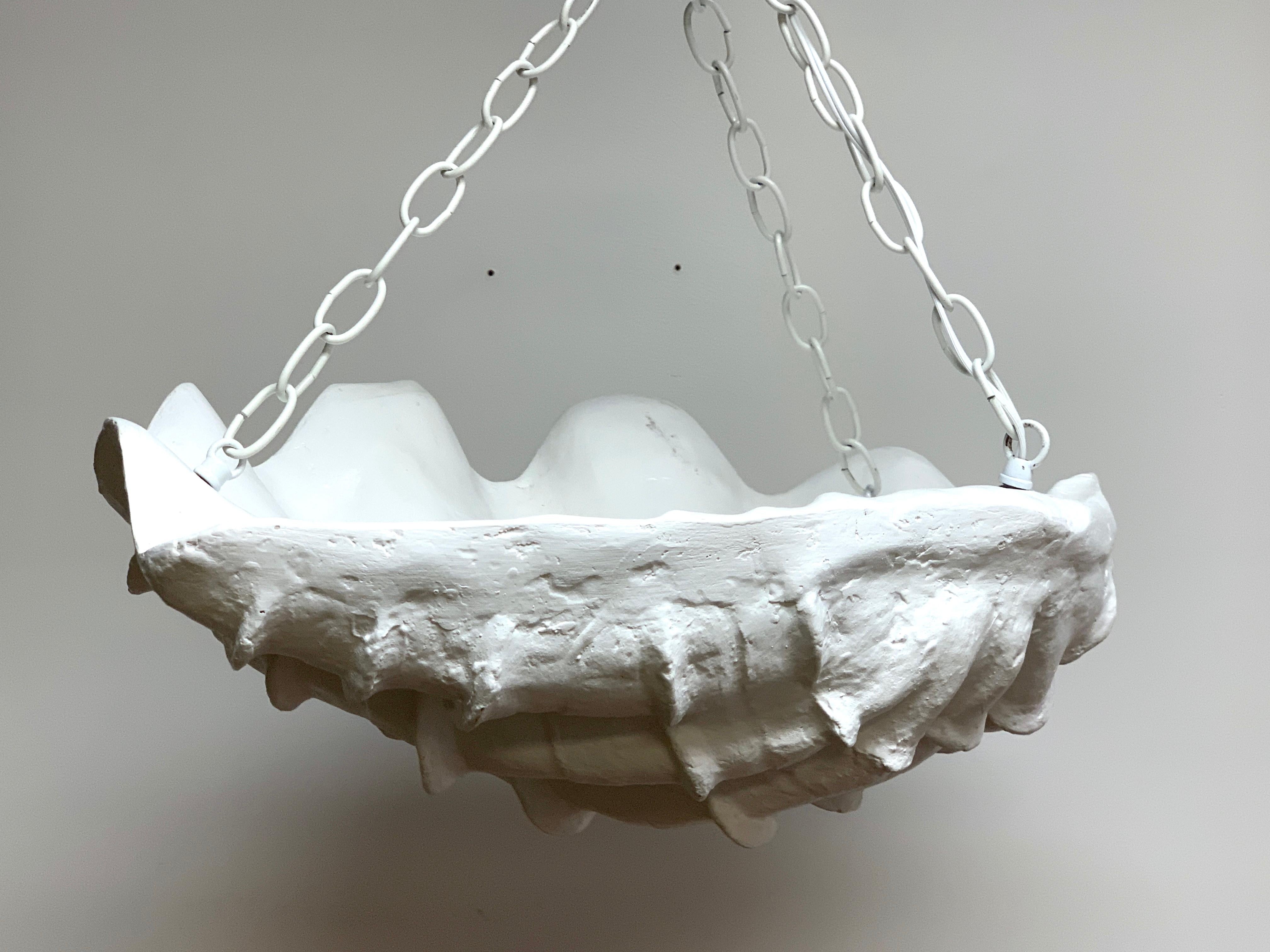 20th Century Serge Roche Style Clam Shell Chandelier