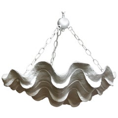 Serge Roche Style Clam Shell Chandelier