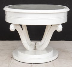 Serge Roche Style Hollywood Regency Oval Low Table