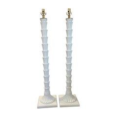 Serge Roche style  Mid Century floor lamps a pair