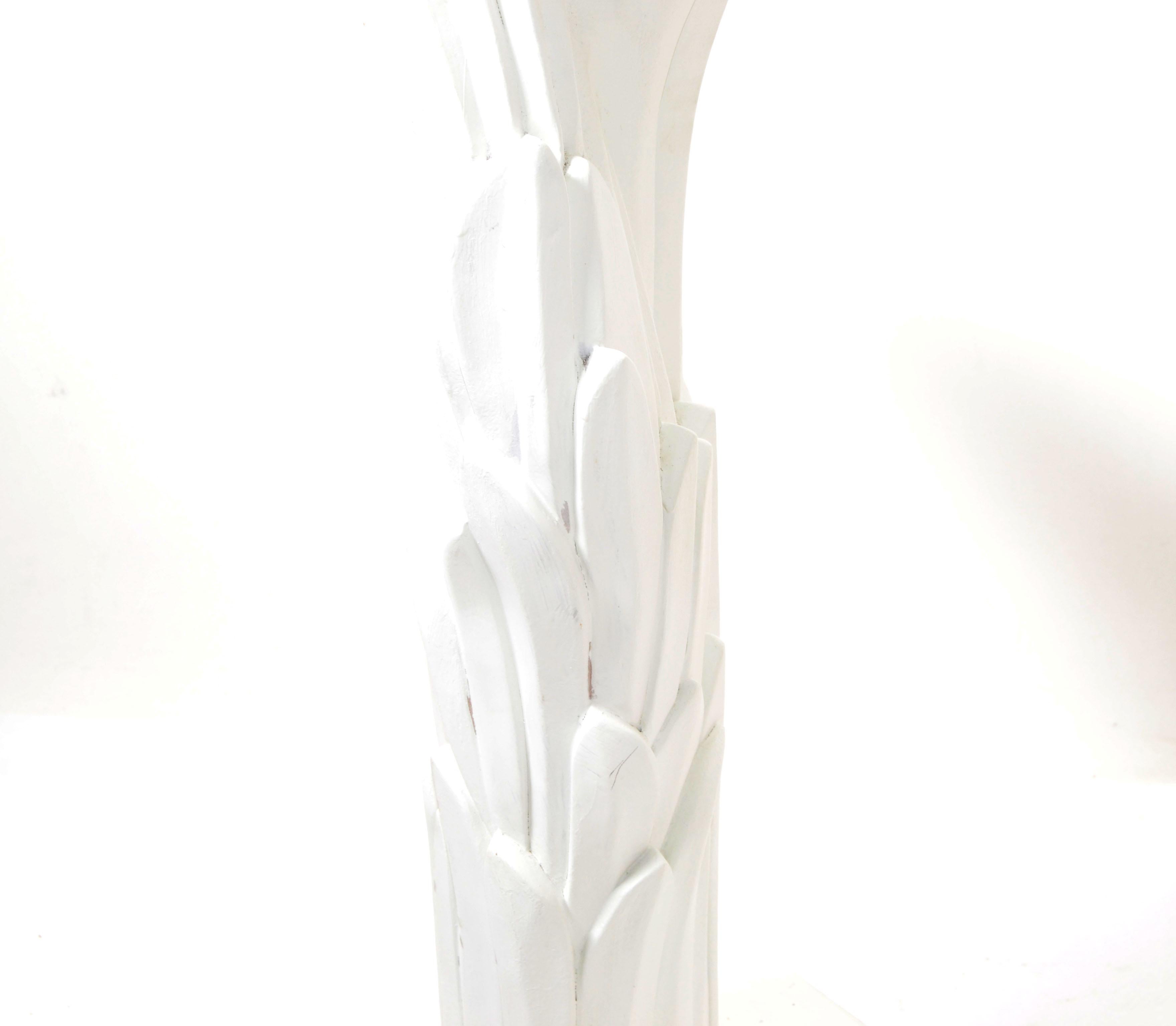 Serge Roche Style Mid-Century Modern Palm Tree Tiered Console Table Base, 1970 In Good Condition In Miami, FL