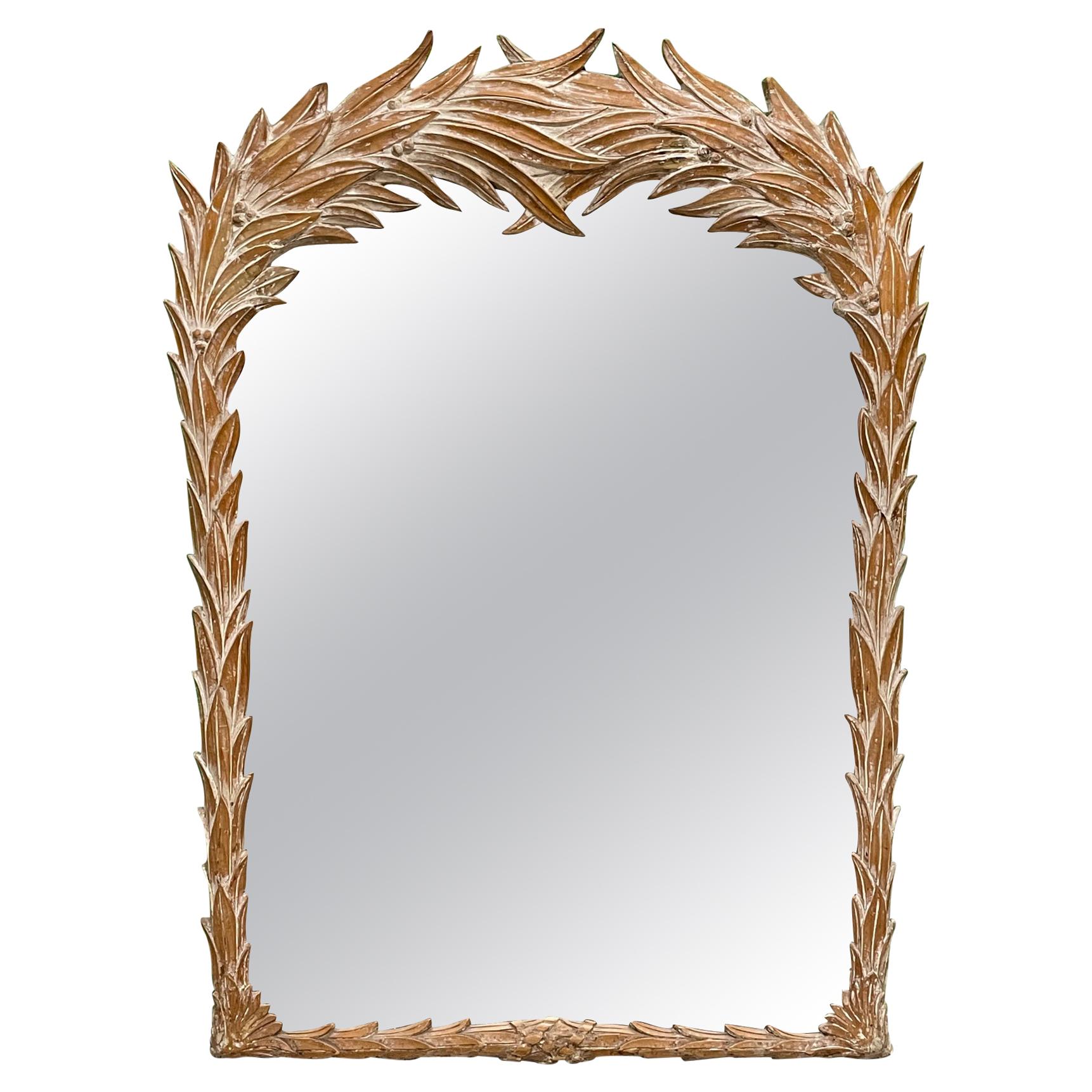 Serge Roche Style Palm Frond Mirror