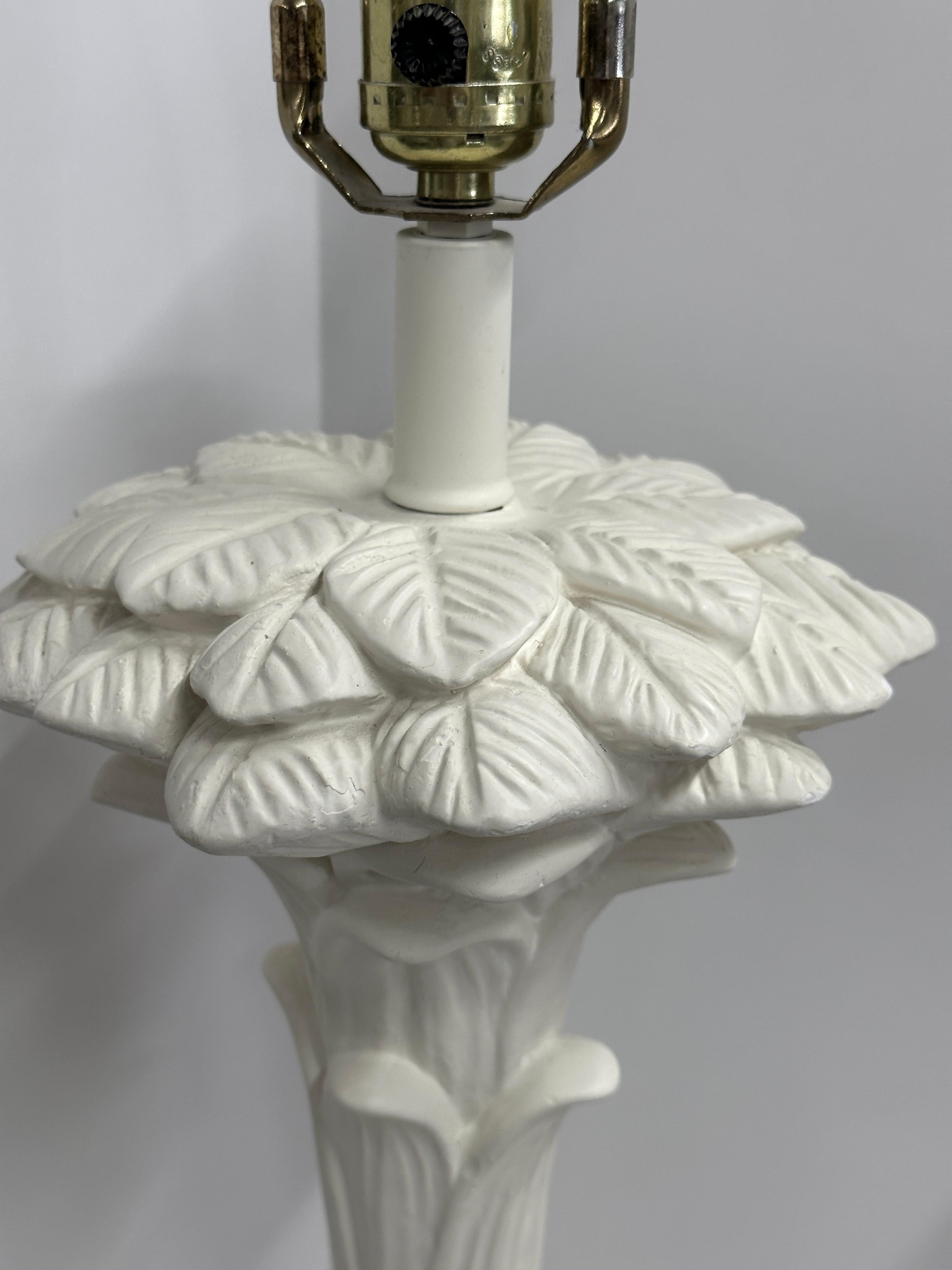20th Century Serge Roche Style Plaster Lamps