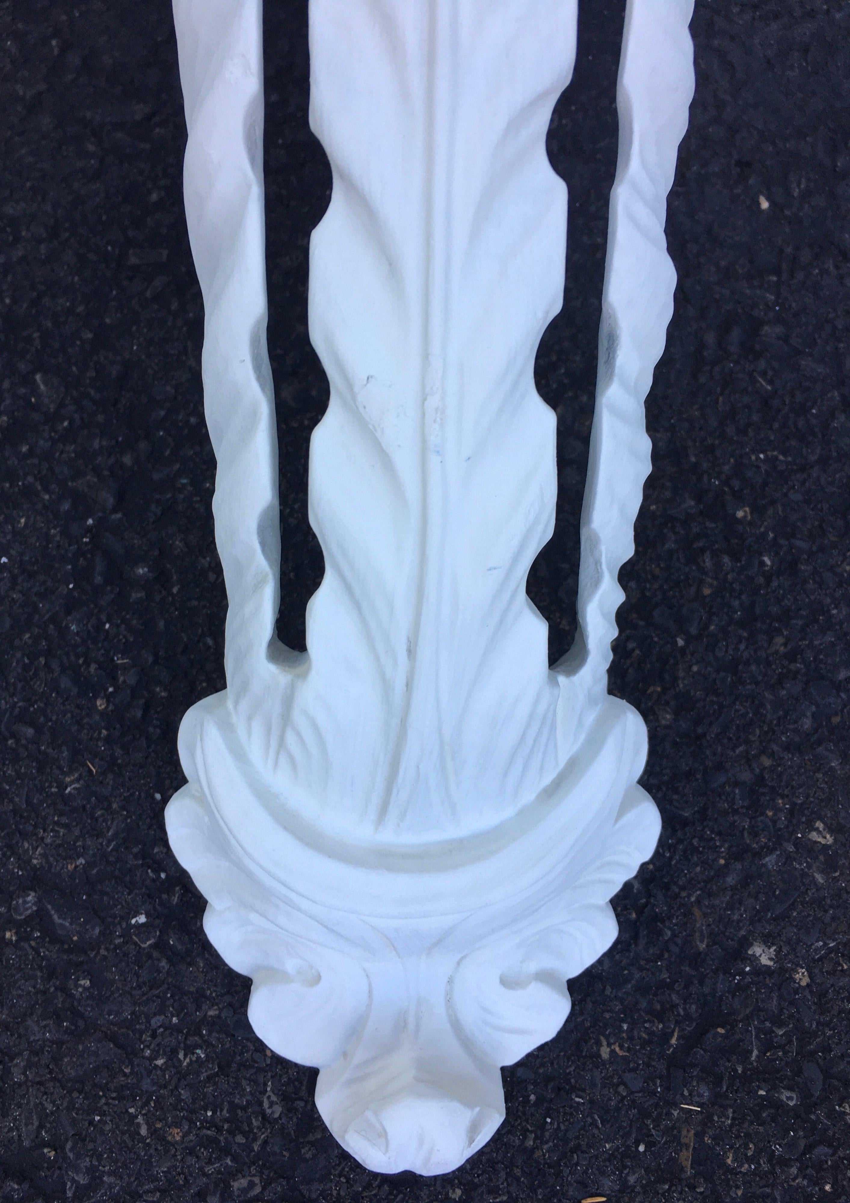 Carved Serge Roche Style Plaster Wall Console Table Bracket Shelf