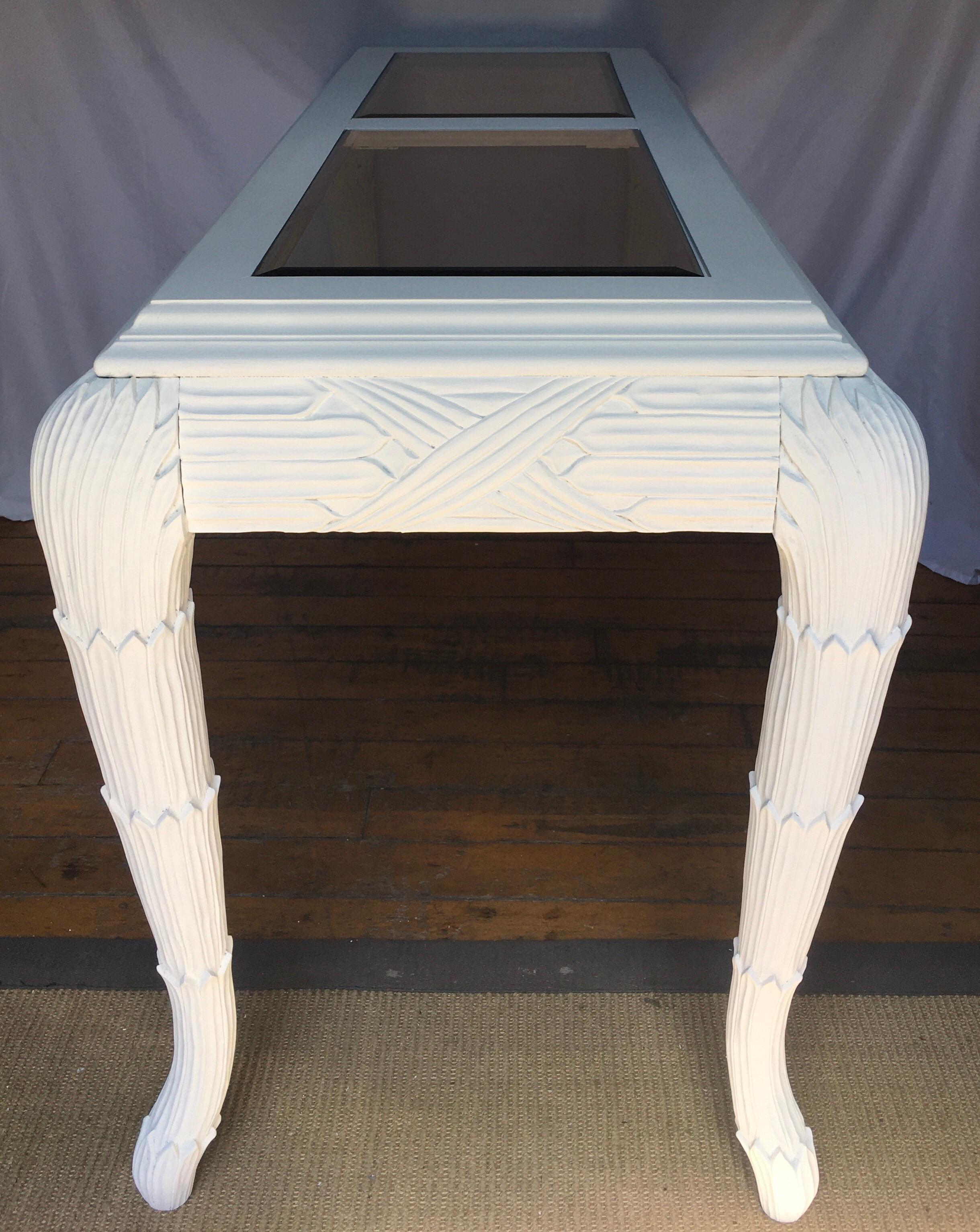 plaster console table
