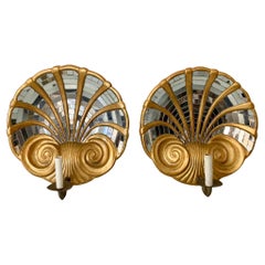 Serge Roche Wall Sconces, a Pair