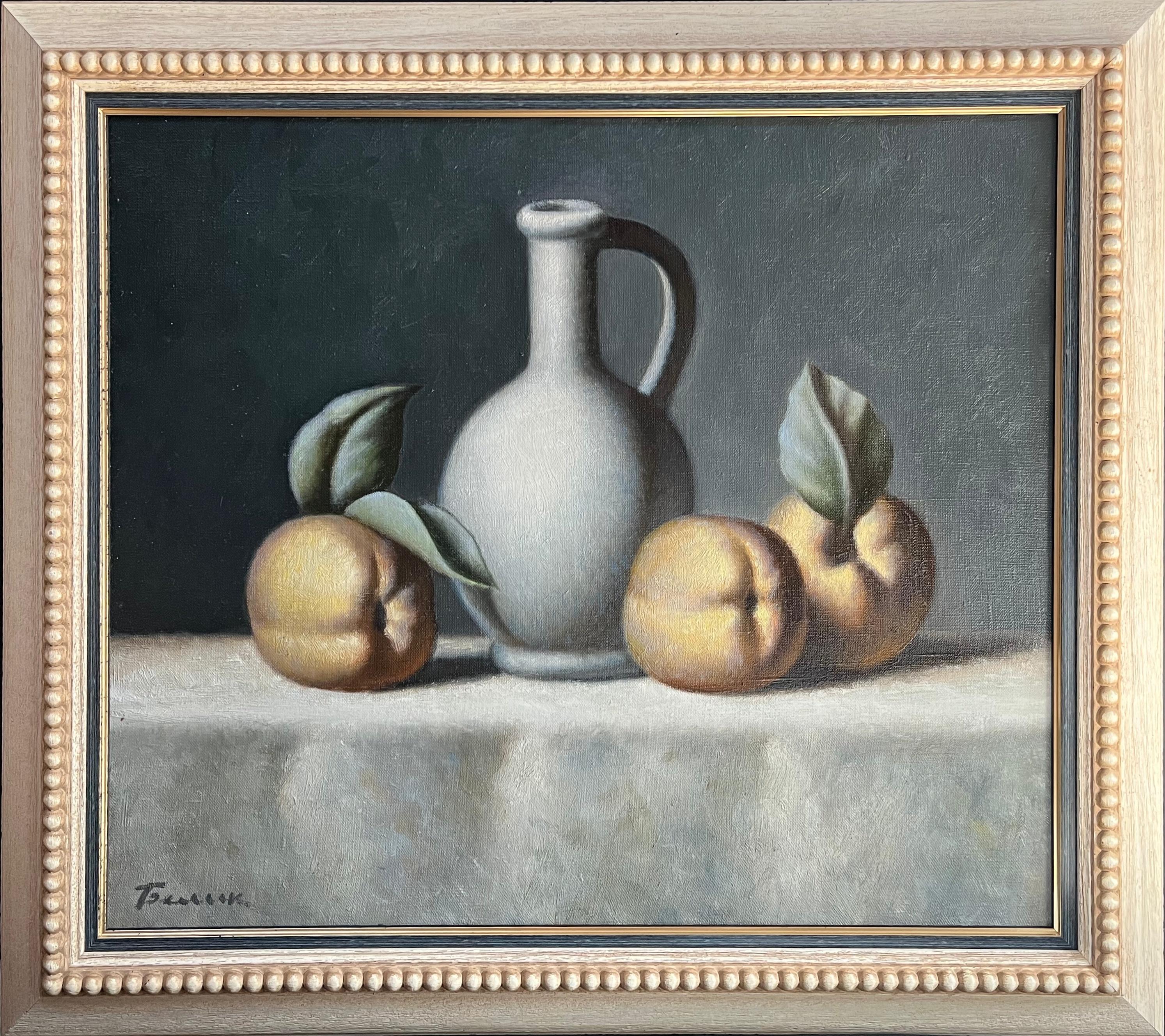 Sergei Belik Still-Life Painting – Stillleben mit drei Äpfeln