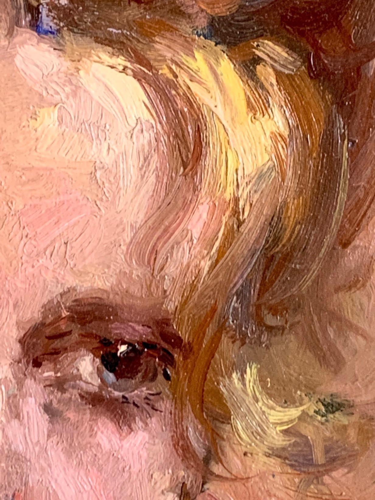 Junge Frau (Impressionismus), Painting, von Sergei Besedin