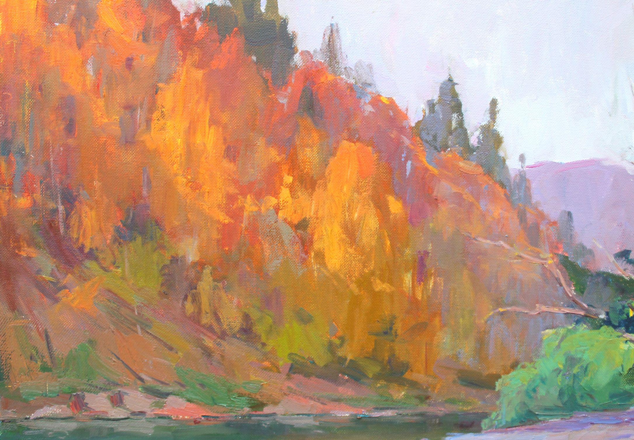 Herbst Harmonie, Gemälde, Öl auf Leinwand (Impressionismus), Painting, von Sergei Chernyakovsky