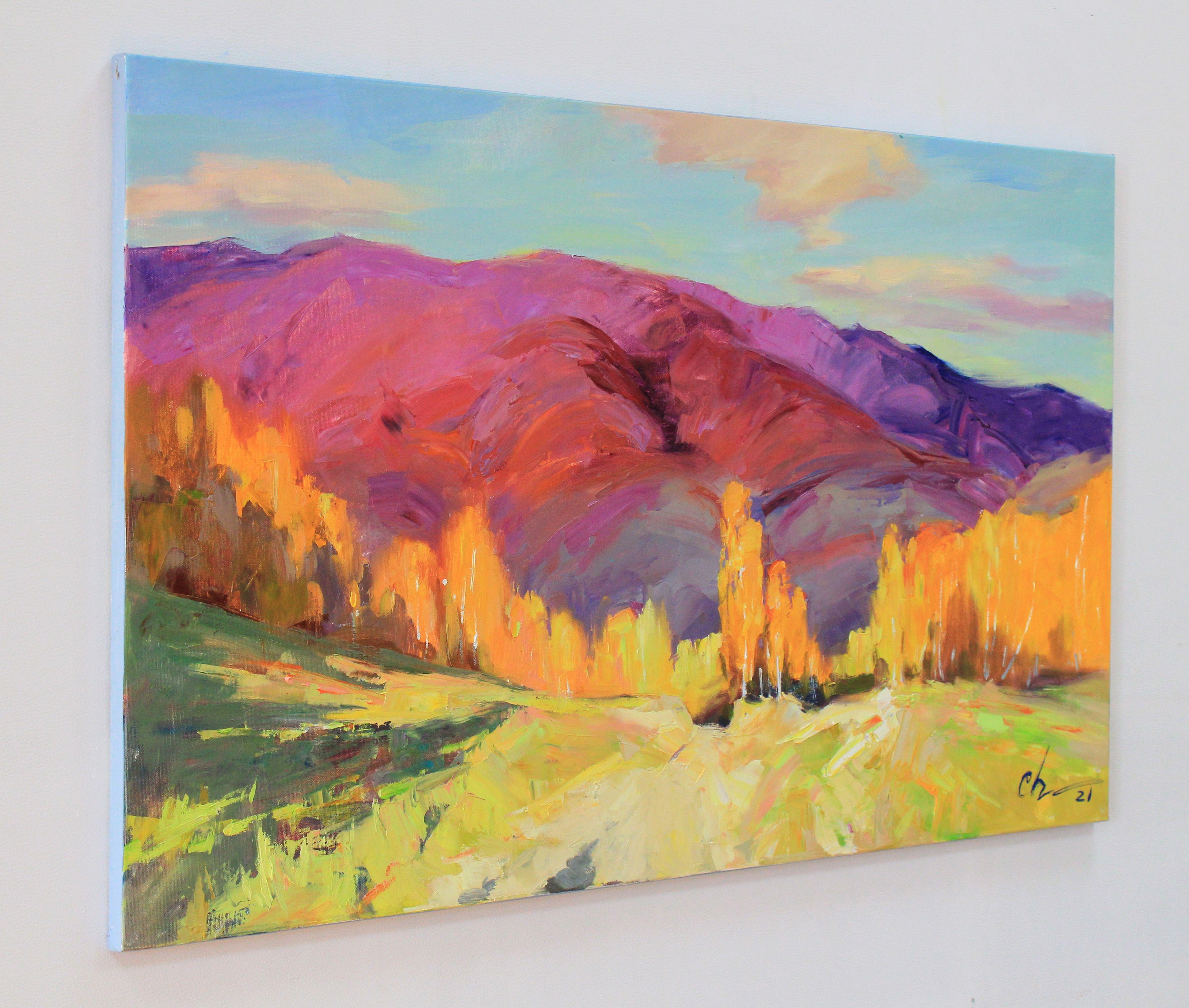 Herbstsymphonie, Gemälde, Öl auf Leinwand (Impressionismus), Painting, von Sergei Chernyakovsky