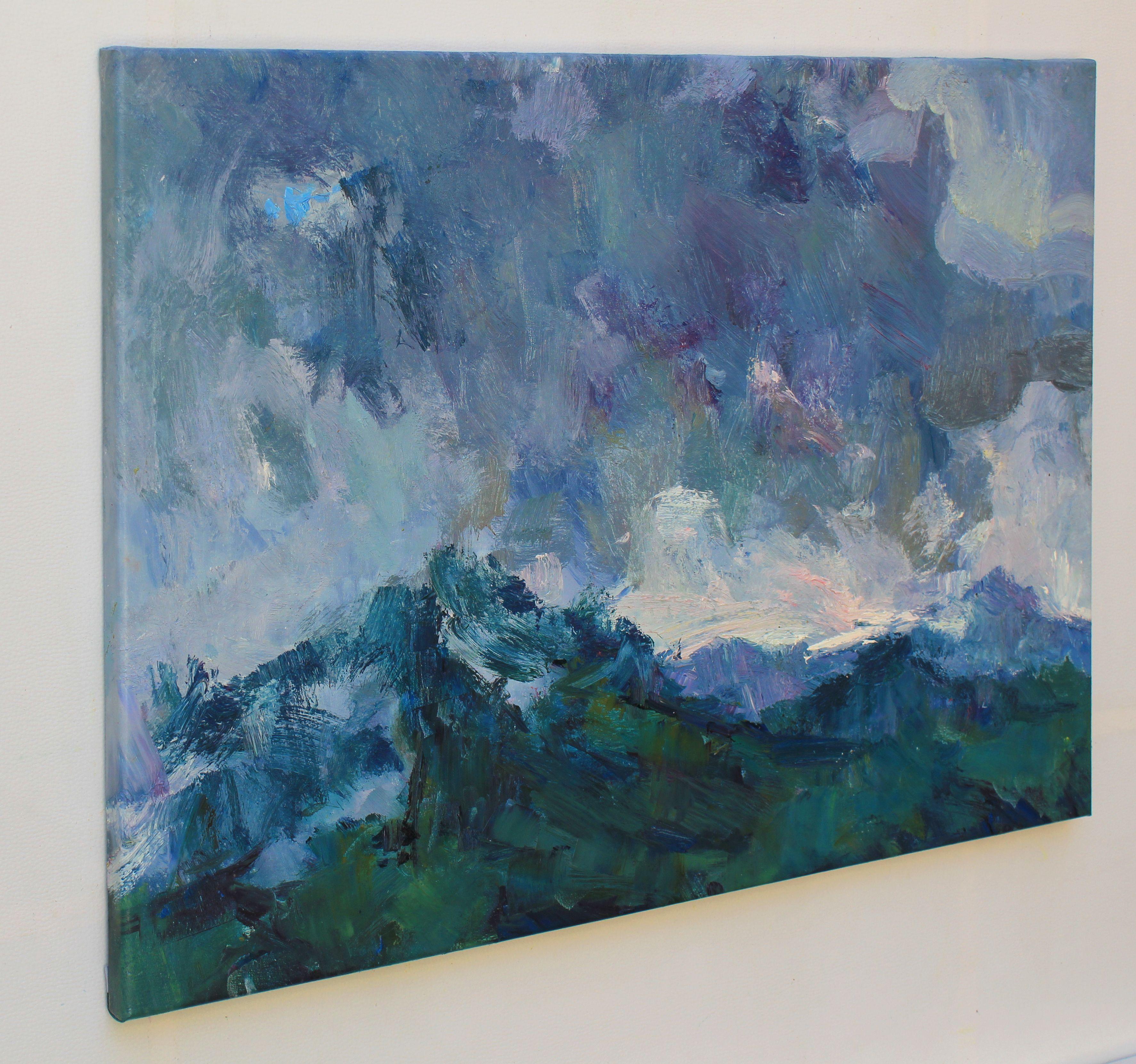 Before the rain, Gemälde, Öl auf Leinwand (Expressionismus), Painting, von Sergei Chernyakovsky