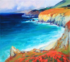 Coast Monterey, Painting, Oil on Canvas