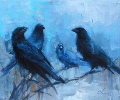 Crows, Painting, Oil on Canvas