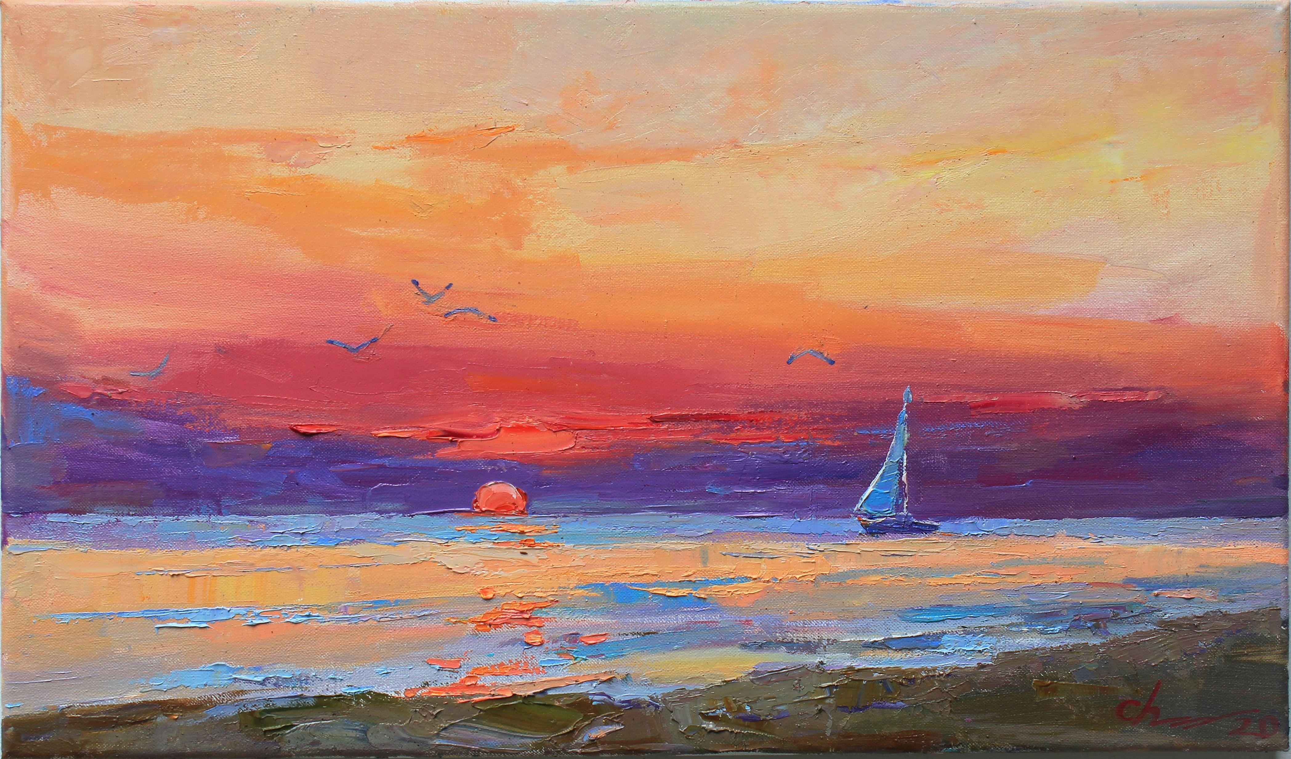 Dawn, Gemälde, Öl auf Leinwand