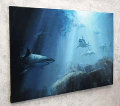 Aguas profundas, Pintura, Óleo sobre lienzo