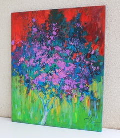 Evening Garden, Painting, Oil on Canvas