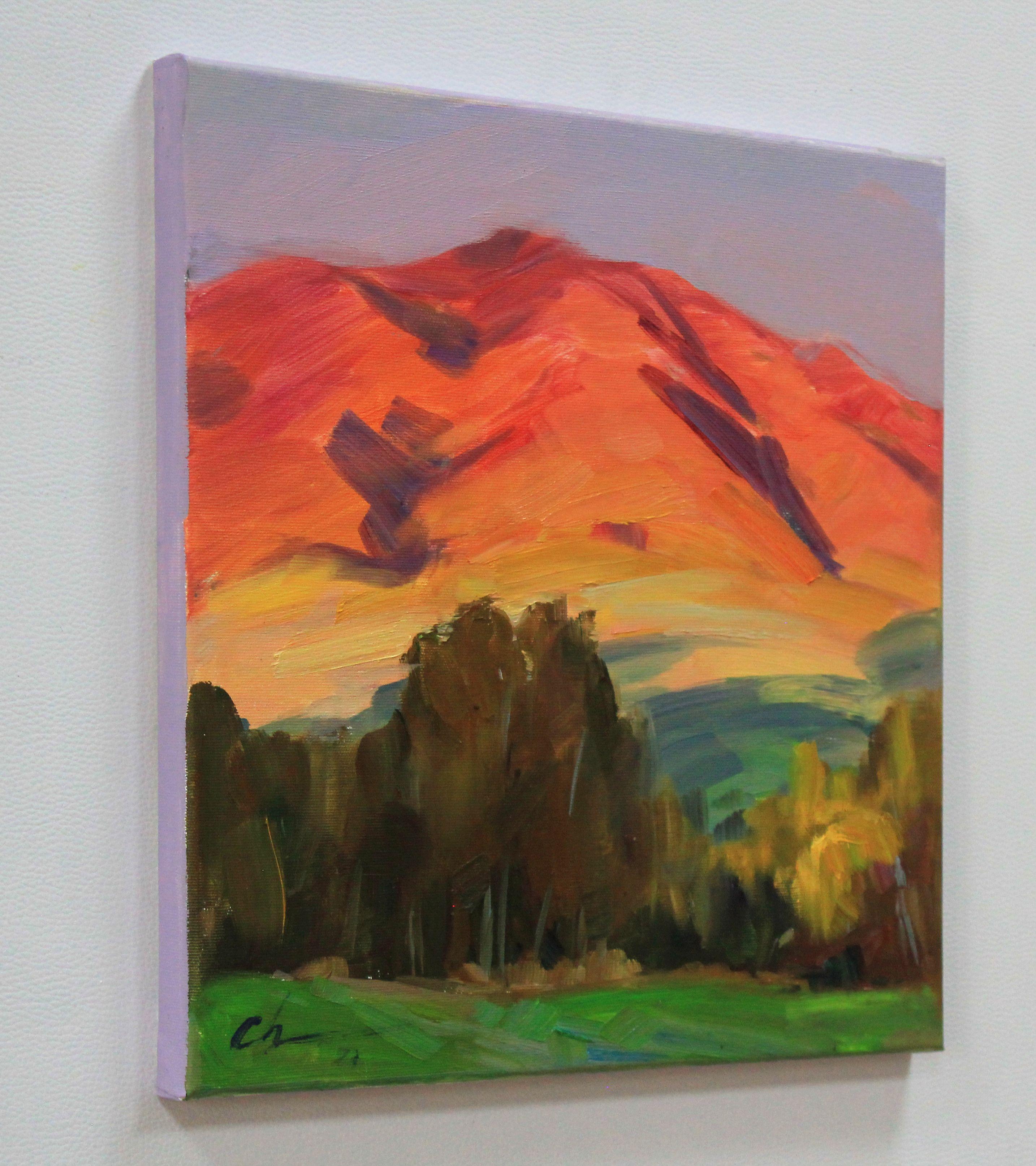 Evening glow #1, Painting, Oil on Canvas For Sale 1