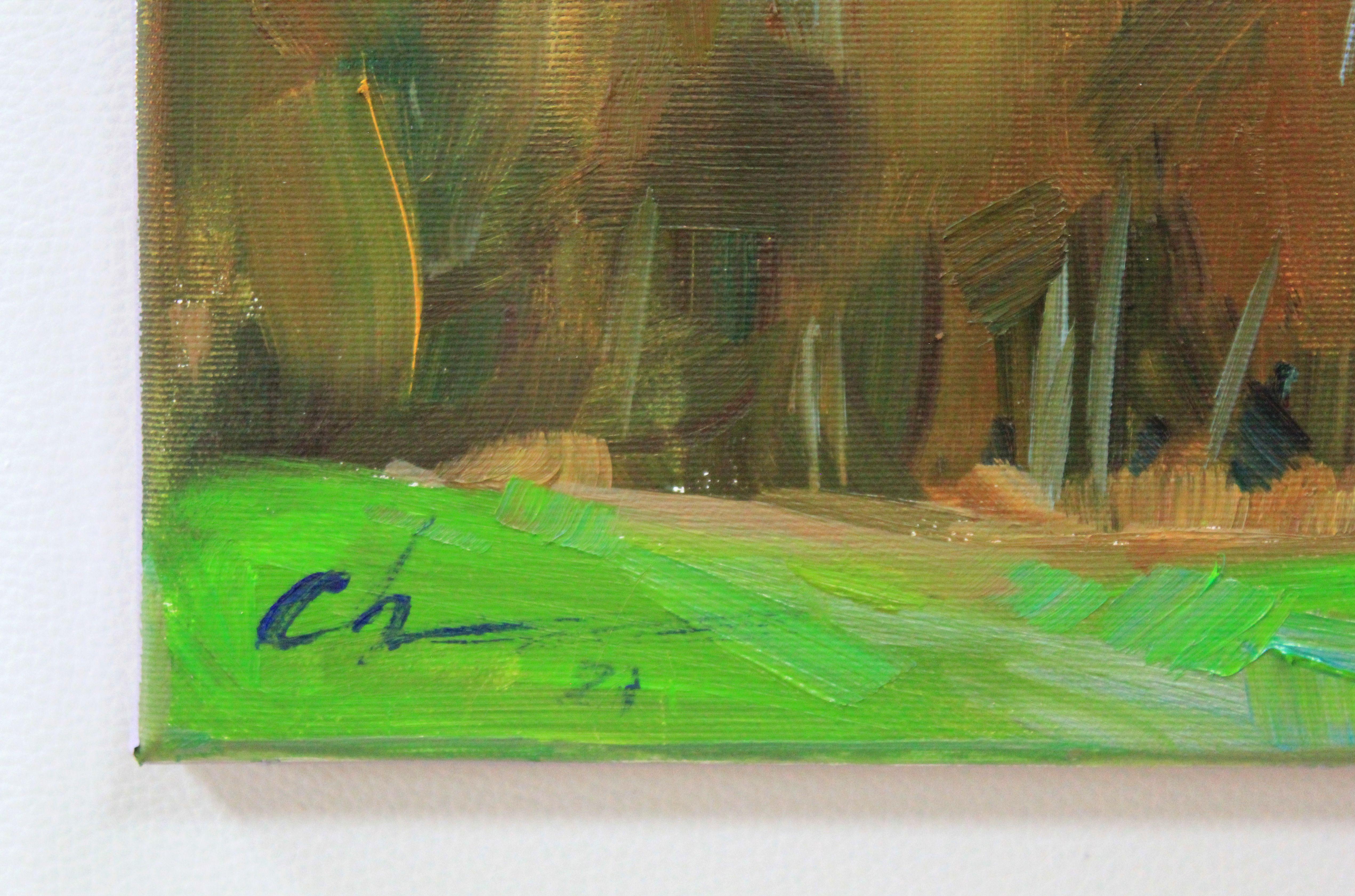 Evening glow #1, Painting, Oil on Canvas For Sale 2