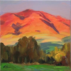 Evening glow #1, Painting, Oil on Canvas
