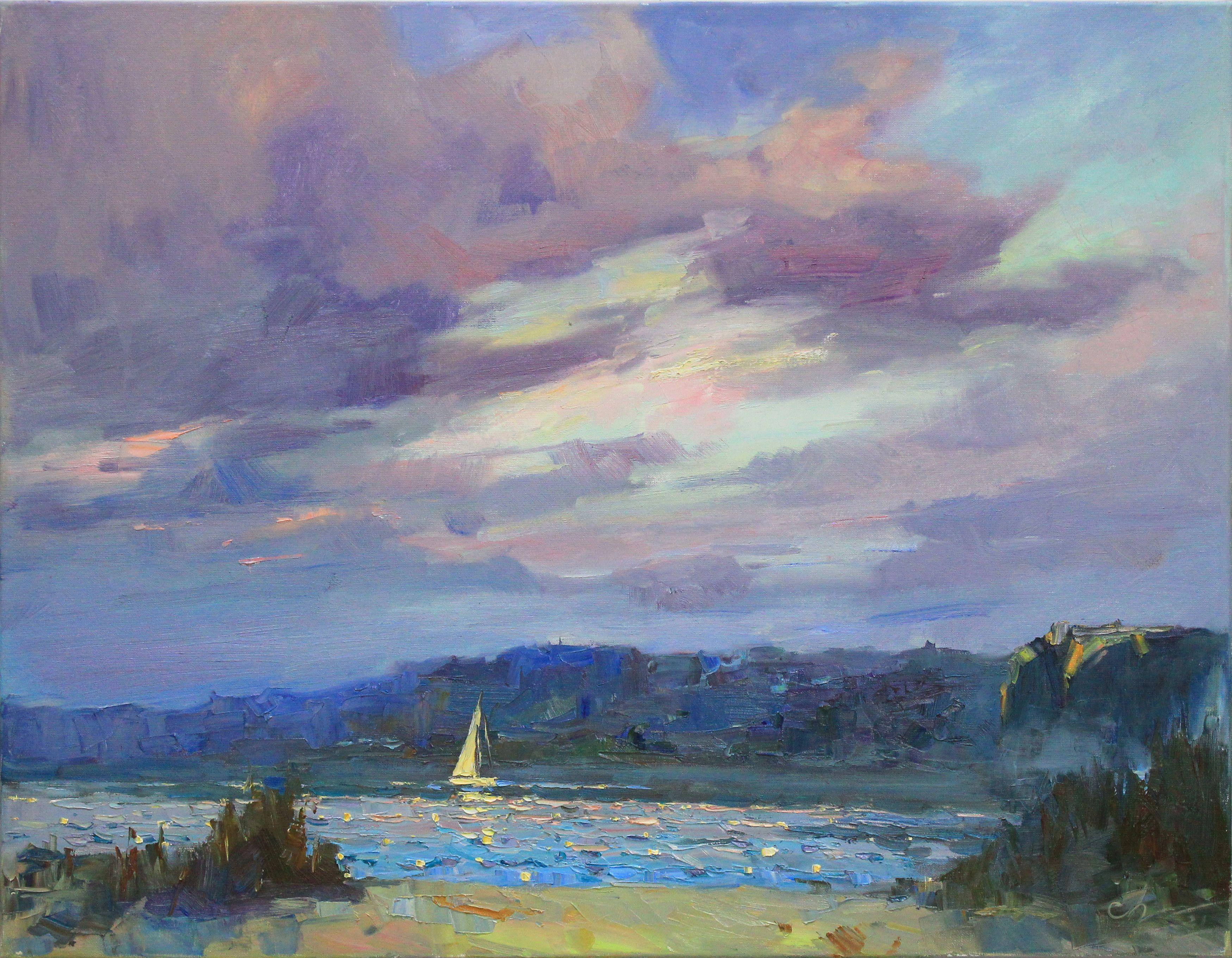 Abendinspiration, Gemälde, Öl auf Leinwand